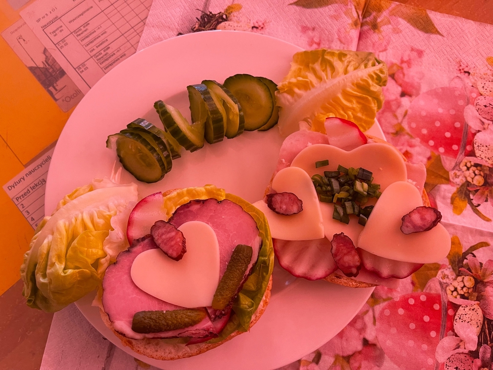 Kanapki przygotowane przez uczniów